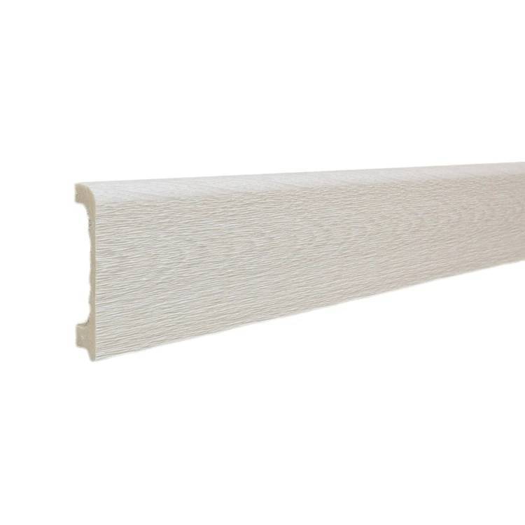 Напольный плинтус ТД Меридиан P2-130-N с тиснением 2400x80x15