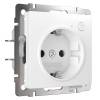 Умная встраиваемая розетка с заземлением с защитными шторками Werkel W1171601