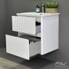 Тумба с раковиной Alavann Wave 60 белый фото 4