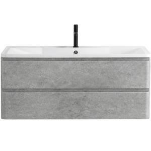 Тумба с раковиной Belbagno Albano ALBANO-1200-2C-SO-CVG 120x45x50 Cemento Verona Grigio подвесная с двумя выкатными ящиками