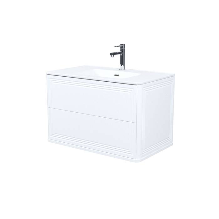 Тумба с раковиной Iddis Oxford Neo OXN80W0i95K подвесная, 80 см, белый