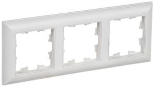 Рамка 3-постовая IEK Brite BR-M32-12-K91 арктический белый/белый