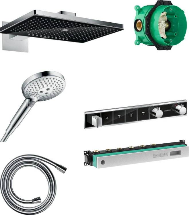 Душевой комплект Hansgrohe Rainmaker Select 460 (3 jet) 24007600 + 26530000 + 28272000 + 15357600