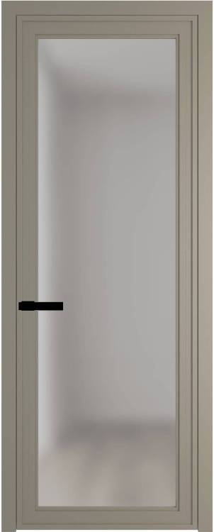 Межкомнатная дверь Profil Doors 1 AGP цвет профиля Никель матовый, стекло безопасное 6 мм матовое 800x2000