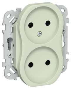 Розетка 2-местная IEK Flite FI-R20-10-K92 панг