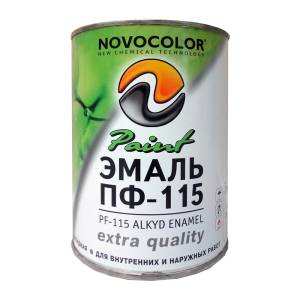 Эмаль Novocolor ПФ-115 ГОСТ-76 база С глянцевая 0.7 л