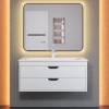 Тумба с раковиной Uperwood Modul 393020562 подвесная, матовая, белая, графит, 100 см фото 8