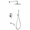 Душевая система Abber Wasser Kreis AF8117 скрытого монтажа с изливом, хром