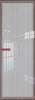 Межкомнатная дверь Profil Doors 1 AGN цвет профиля Красный антрацит, стекло безопасное 4 мм страйп 700x2000