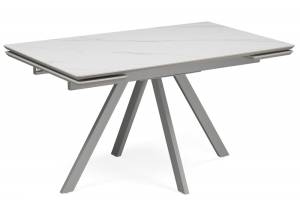 Керамический стол Notta Вилли 631645 Белый мрамор snow white / серый