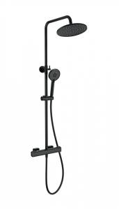 Душевая стойка Wonzon & Woghand WW-B3051-A-MB с термостатом, черный