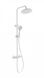 Душевая стойка Wonzon & Woghand WW-B3035-A-MW с термостатом, белый