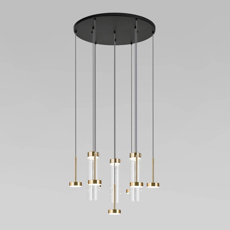 Подвесной светодиодный светильник Eurosvet Quarzo 301102 LED латунь