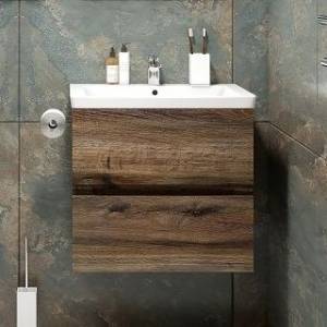 Тумба с раковиной Art&Max Techno подвесная, 70, дуб бомонд лофт