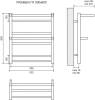 Полотенцесушитель электрический Lemark Pramen П7 50x60 фото 4
