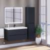 Тумба с раковиной Uperwood Tanos 291020256 подвесная, матовая, черная, 100 см фото 8