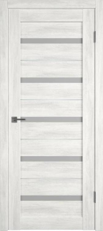 Межкомнатная дверь Владимирская Фабрика Дверей Atum Al 7 Nord Vellum стекло White Cloud SM 600x2000