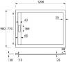 Поддон для душа Cezares TRAY-AS-AH-120/90-30-NERO 120x90, с сифоном, черный матовый фото 4