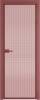 Межкомнатная дверь Profil Doors 1 AX цвет профиля Красный антрацит, стекло безопасное 6 мм мору розовое 700x2000