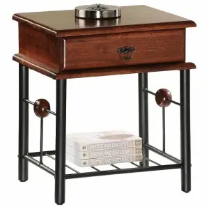 Тумбочка Tetchair AT-300 Красное дерево/Черный TET_at_300