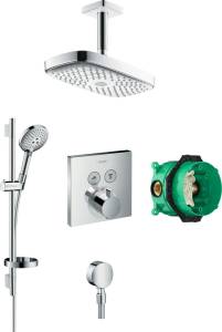 Душевой комплект Hansgrohe Raindance Select E 300 (2 jet) 27384000 + 26630000 + 27506000 + 15763000