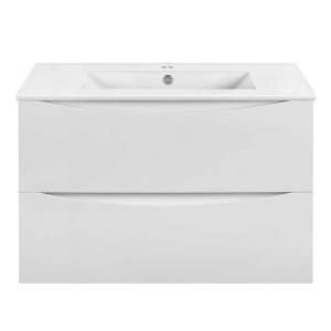 Тумба с раковиной Vincea Mia Slim VMC-2MC800S1GW Белый