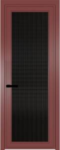 Межкомнатная дверь Profil Doors 1 AGP цвет профиля Красный антрацит, стекло безопасное 6 мм мору черный 600x2000