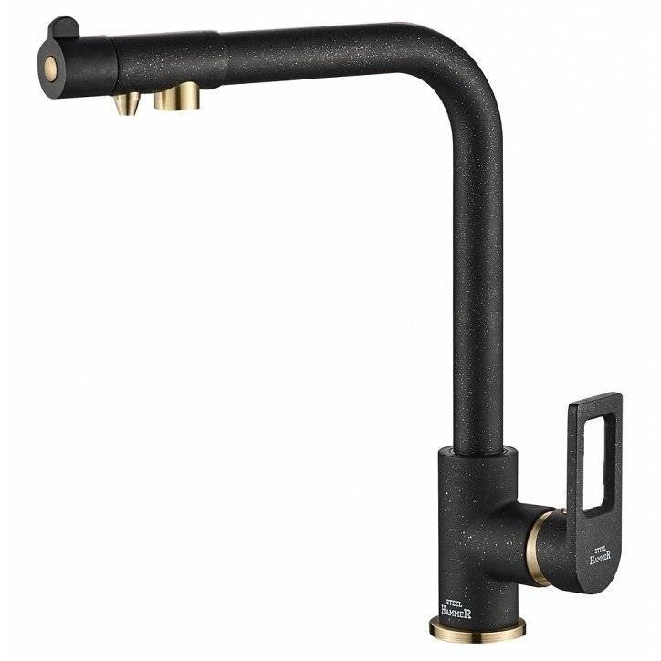 Смеситель для кухни Zorg Steel Hammer SH 572 BLACK BR