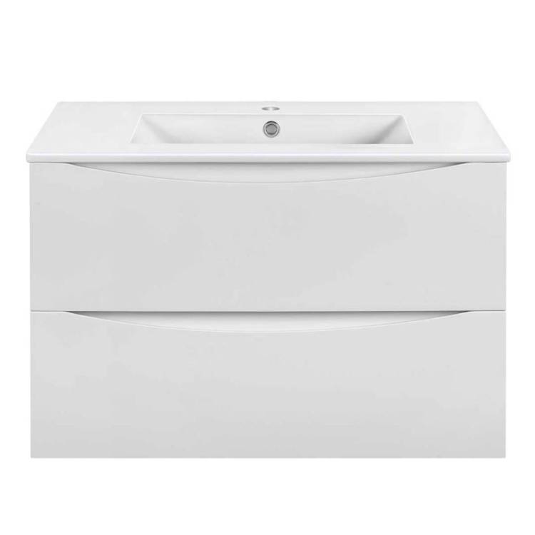 Тумба с раковиной Vincea Mia Slim VMC-2MC800S1GW Белый