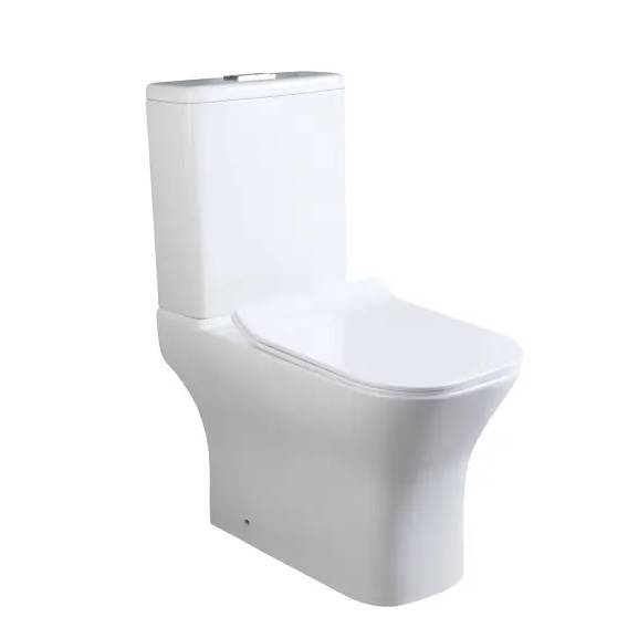 Унитаз-компакт Cerutti Spa Vettore CT10816 безободковый, с крышкой-сиденьем микролифт