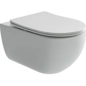 Унитаз подвесной Ceramica Nova Long CN3015 безободковый, сиденье микролифт