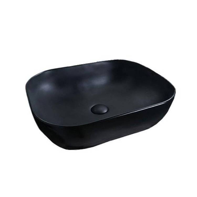 Раковина Gid Geométrico 53348 Bm1302 50 см, черная матовая