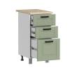 Кухонный модуль напольный Аленушка Астра Н3Я 400 Н00231115 фисташка,скоба черный фото 2