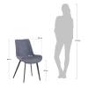 Стул Bradex Home Oscar FR 0608, серый фото 5