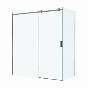 Душевой уголок BelBagno SOFT_CLOSE-2-AH-1-180/90-C-GM профиль оружейная сталь, стекло прозрачное, 180x90x200