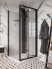 Душевая кабина Cerutti Spa BELLA90B черная, 90x90x225 фото 2