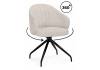 Стул на металлокаркасе Woodville Bekar 15970 бежевый / черный