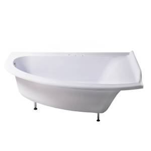 Ванна из искусственного камня Астра-Форм Анастасия Solid Surface 01010064 182x125 правая, белая матовая