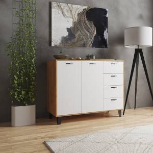 Комод ТЭКС Катрин-12 00-00161849 дуб крафт золотой