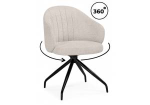 Стул на металлокаркасе Woodville Bekar 15970 бежевый / черный