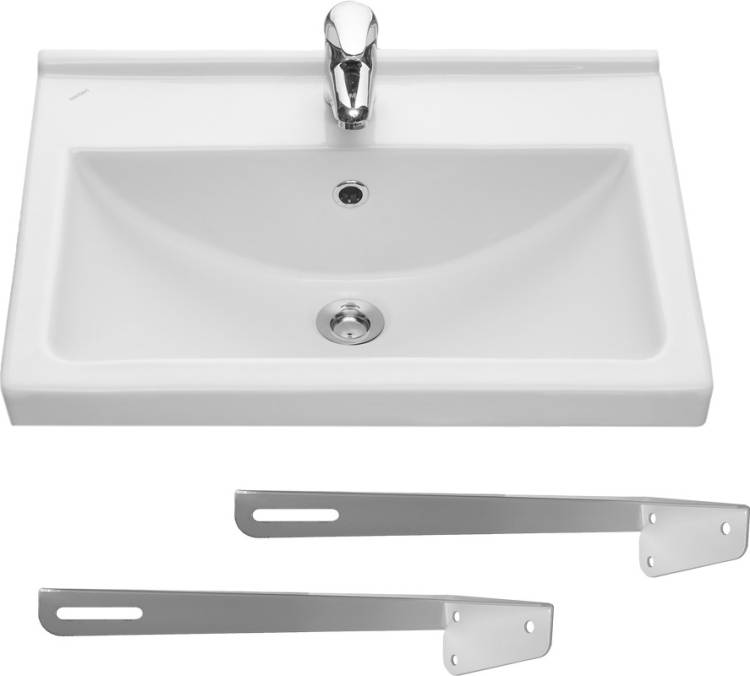 Раковина Santeri Визит 55 с кронштейнами КСТ-250У2