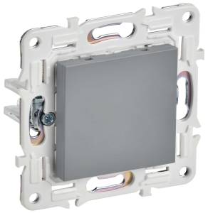 Заглушка с суппортом IEK Skandy SK-PL10-K03 серый