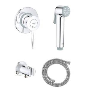 Гигиенический душ Grohe BauClassic 129186 со смесителем, с внутренней частью