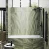 Шторка на ванну MaybahGlass MGV-59-6ш стекло прозрачное, профиль черный, 1400x600