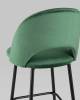 Набор из 2 барных стульев Stool Group Меган AV 415-H30-08(B) X2 зеленый, велюр фото 7