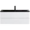 Тумба с раковиной Belbagno Albano ALBANO-1200-2C-SO-BL 120x45x50 Bianco Lucido подвесная с двумя выкатными ящиками фото 2