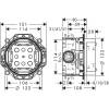 Переключатель потоков со скрытой частью Hansgrohe ShowerSelect 15764000S хром фото 3