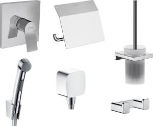 Душевой комплект Hansgrohe Vivenis 32128000 + 26457000 + 75615000 + 41753000 + 41752000 + 41755000