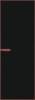 Межкомнатная дверь Profil Doors 1 AGN цвет профиля Красный антрацит, стекло безопасное 4 мм монохром черный 800x2000