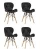 Набор из 4 стульев Stool Group Бон DC-19122601 black X4 черный